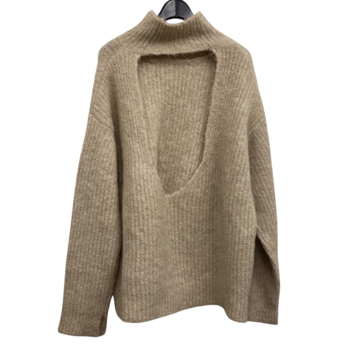 24AW Back Open Alpaca Pullover オープンバックニット