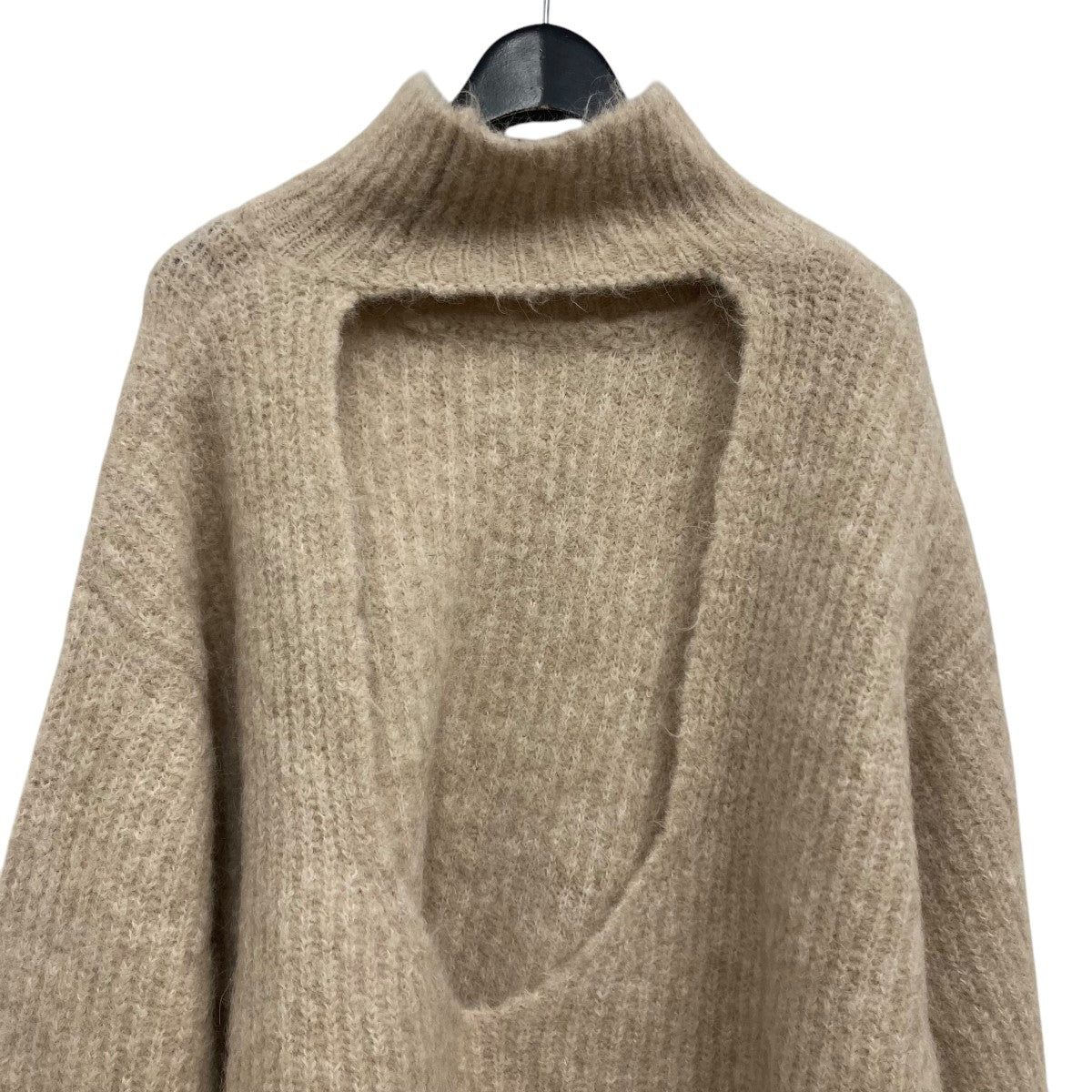 24AW Back Open Alpaca Pullover オープンバックニット