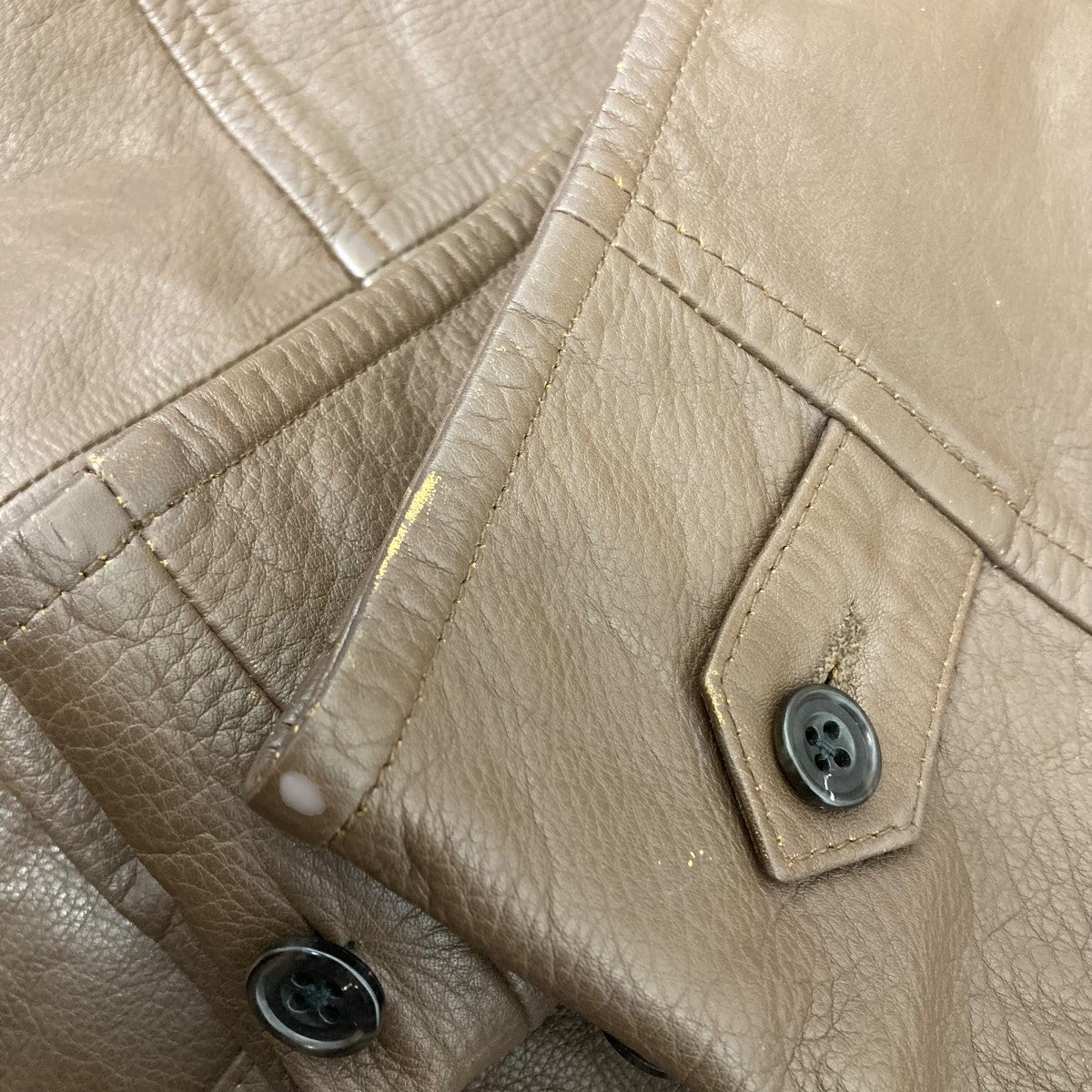 CCU(シーシーユー) 24AW MAC COAT レザーコート SH-52-C-COW-2