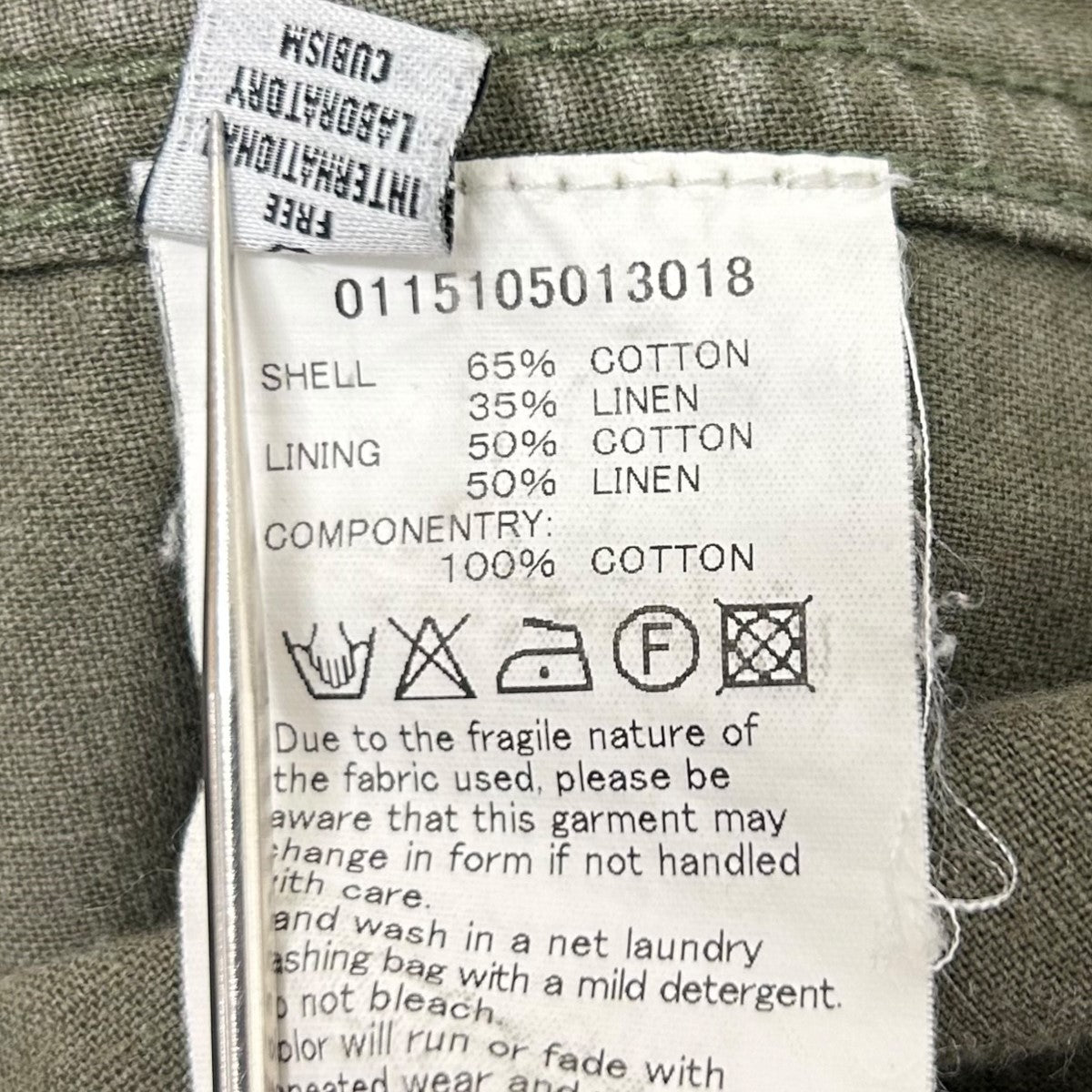 visvim　コーデュロイベルテッドコート　カーキブラウン　サイズ1 未使用品 ビズビム VISVIM 24AW コート ダウンコート モッズ