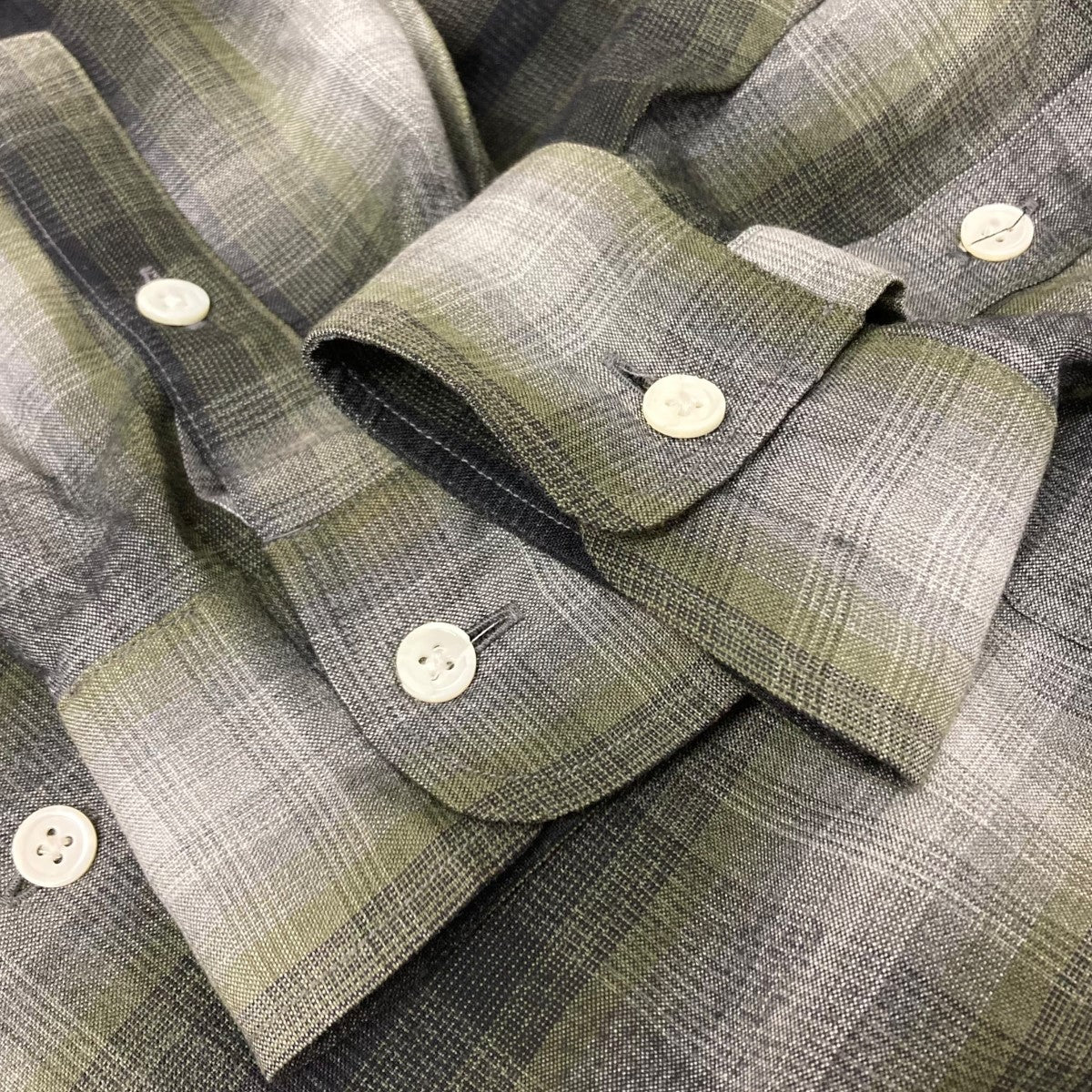 WACKO MARIA(ワコマリア) 23AW OMBRE CHECK OPEN COLLAR SHIRT