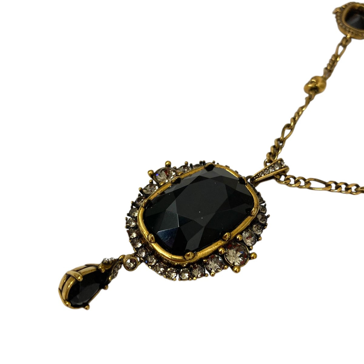 アレキサンダーマックイーンのJewelled Drop Pendant Long Necklace ネックレスです。 ALEXANDER McQUEEN 古着・中古 アクセサリー アイテム