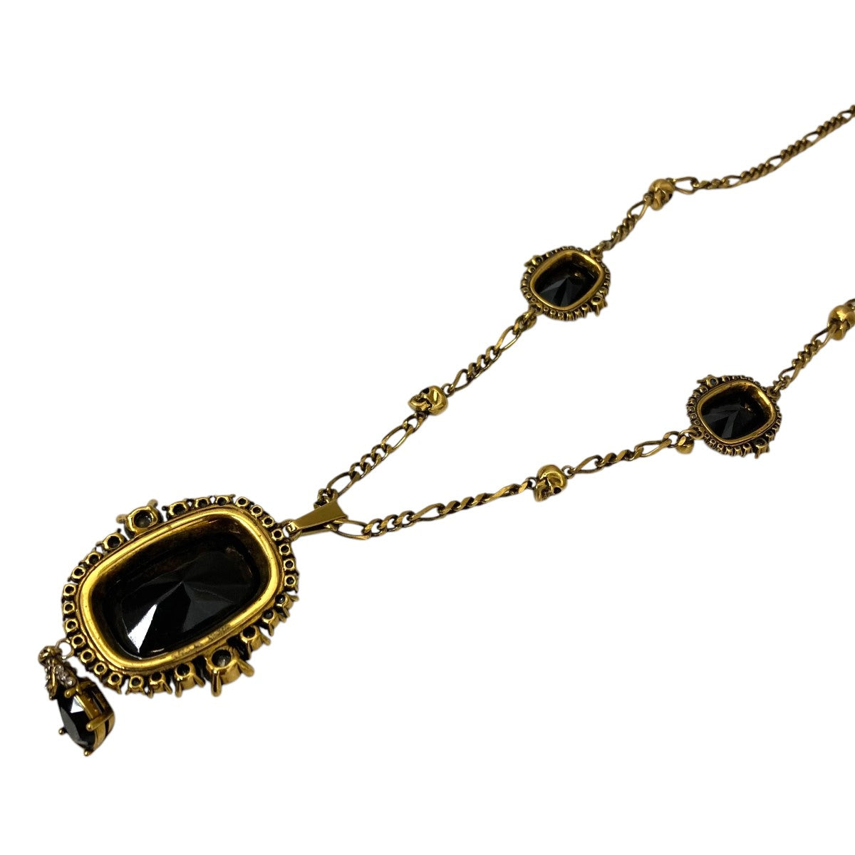 アレキサンダーマックイーンのJewelled Drop Pendant Long Necklace ネックレスです。 ALEXANDER McQUEEN 古着・中古 アクセサリー アイテム