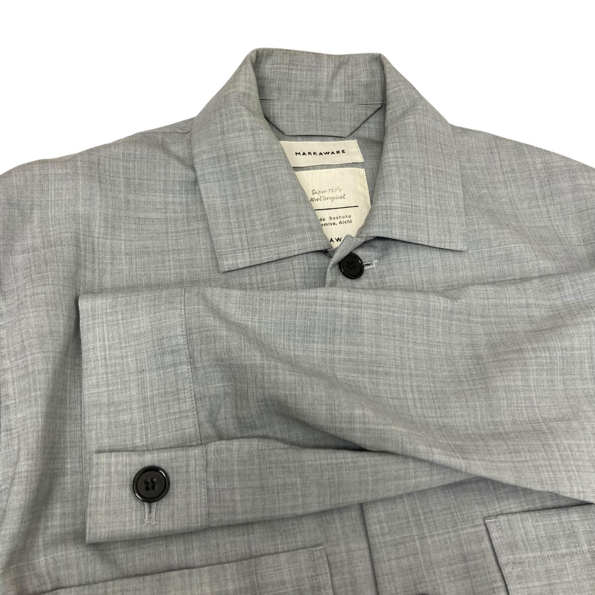 MARKAWARE(マーカウェア) UTILITY SHIRT SUPER120s WOOL