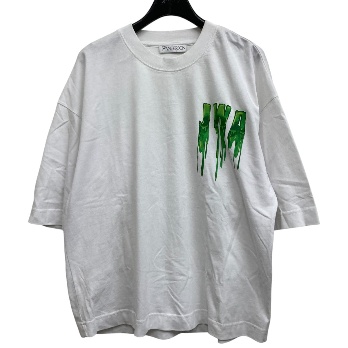 ジョナサンウィリアムアンダーソン J．W．ANDERSON ボーダーロングTシャツ JE35MS18 715 ホワイト×ネイビー サイズ：XS J．W．ANDERSON(ジョナサンウィリアムアンダーソン) ボーダー
