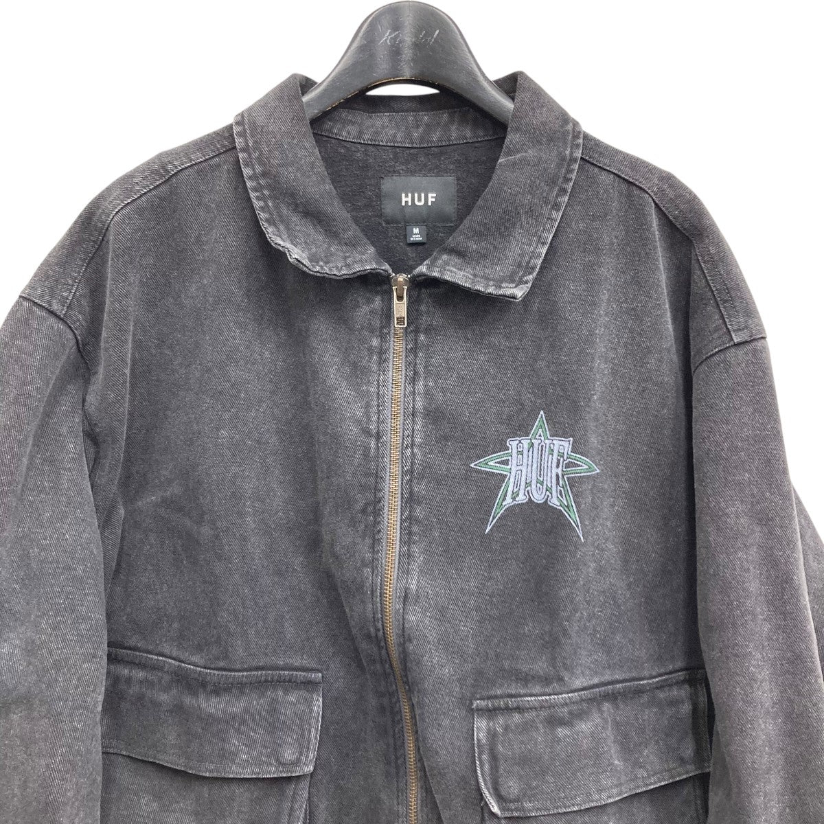 HUF 古着・中古 ハフのINTERGALACTIC FREQUENCY ZIP SHACKET デニムジャケットです。