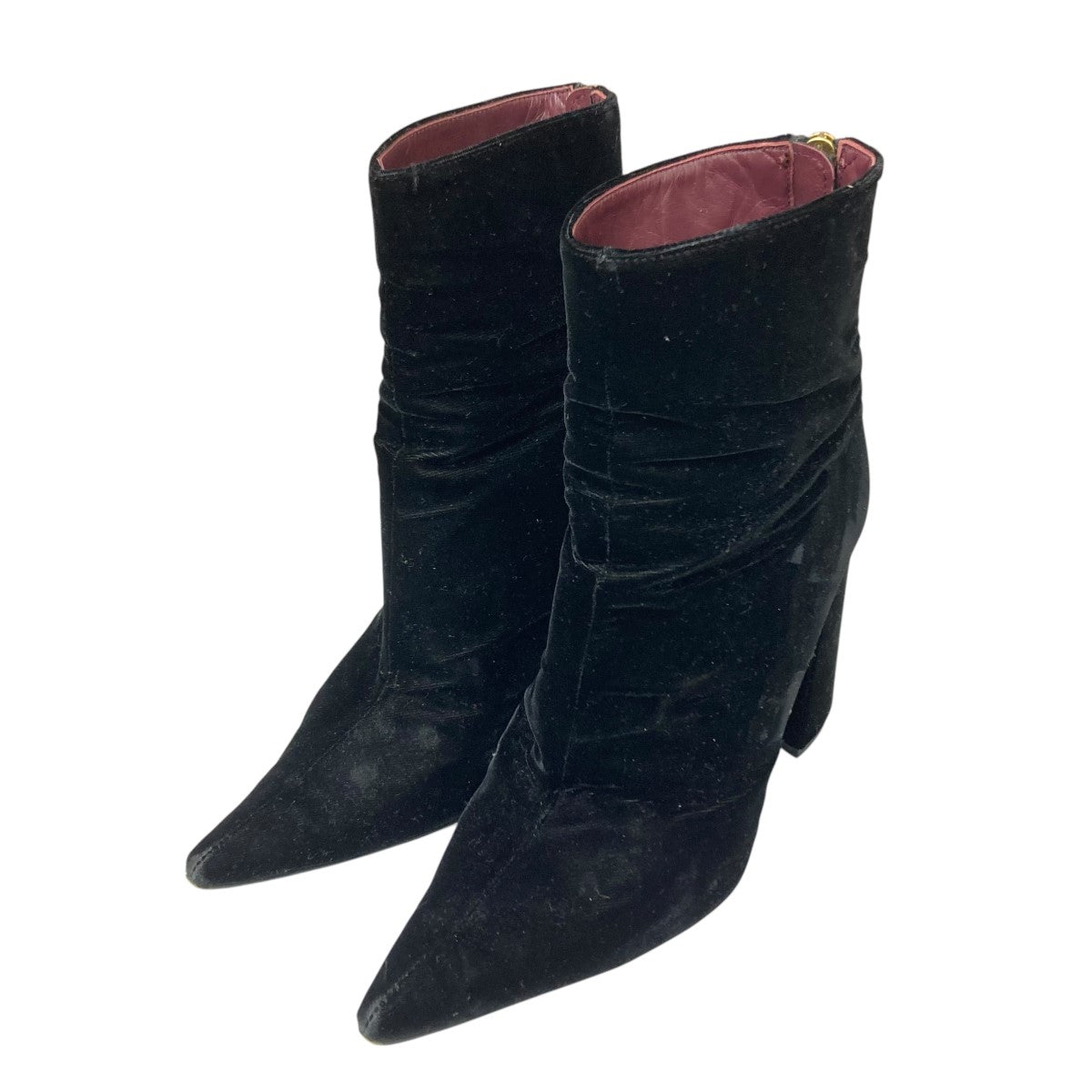velvet pointed toe bootsベルベットポインテッドトゥブーツ