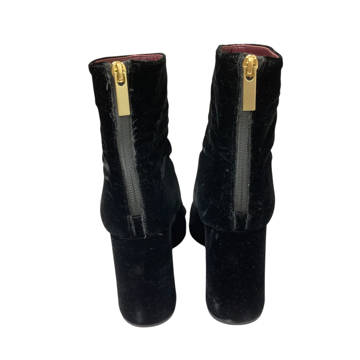 驚きの値段 mame kurogouchi(マメクロゴウチ) boots toe pointed velvet 靴