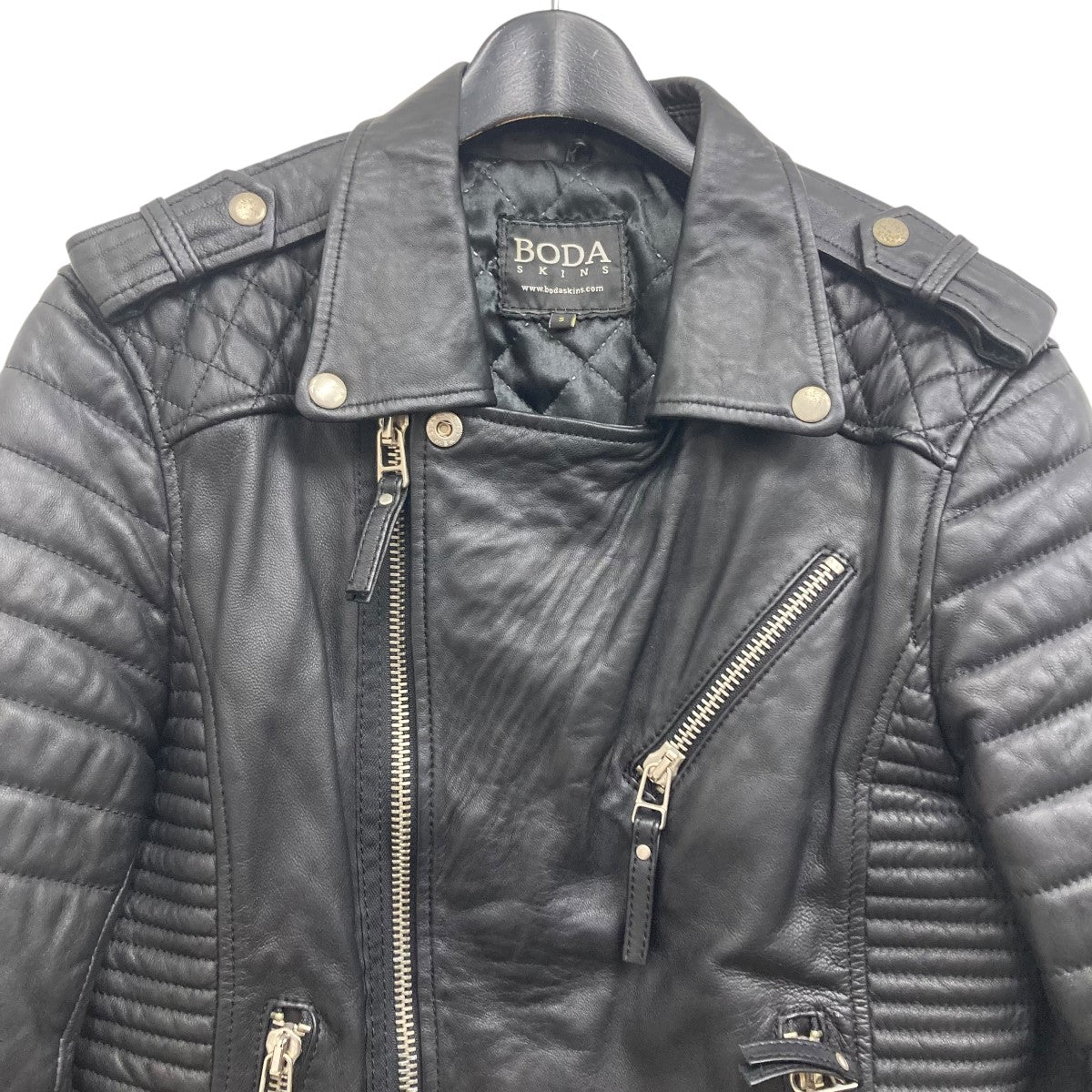 BODA SKINS 古着・中古 ボーダスキンズのレザーライダースジャケットです。