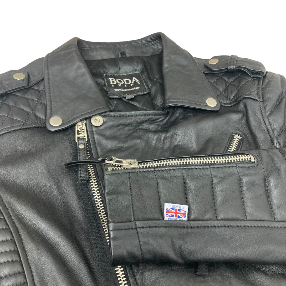 BODA SKINS 古着・中古 ボーダスキンズのレザーライダースジャケットです。