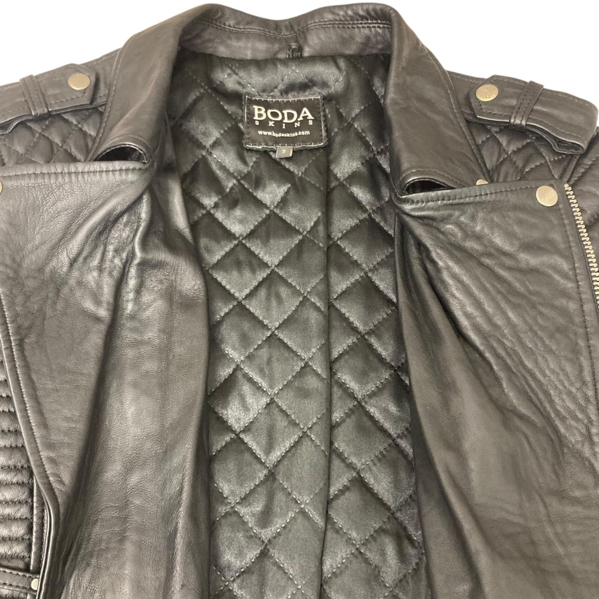 BODA SKINS 古着・中古 ボーダスキンズのレザーライダースジャケットです。
