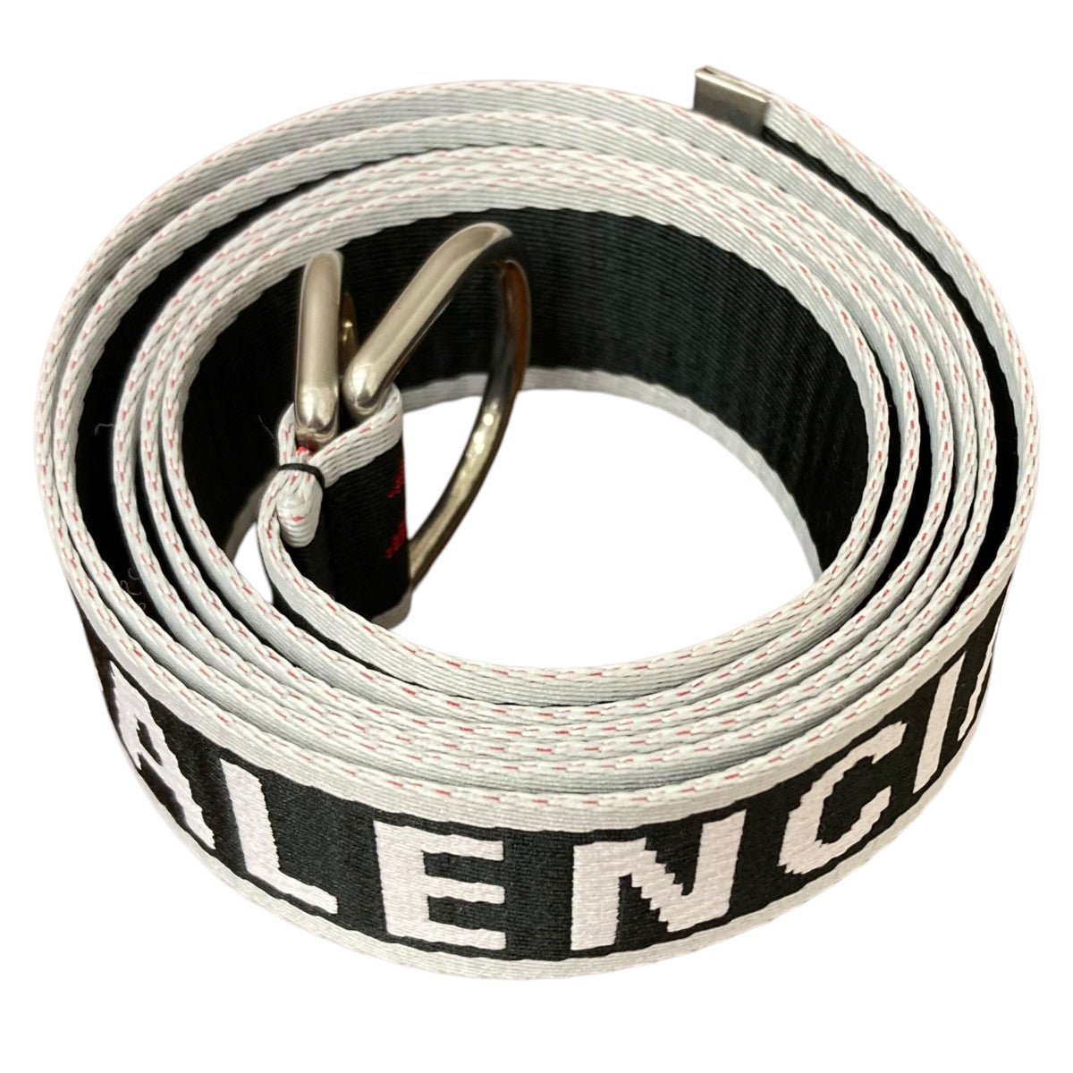 BALENCIAGA バレンシアガ 3.5cm ロゴ入りレザーベルト