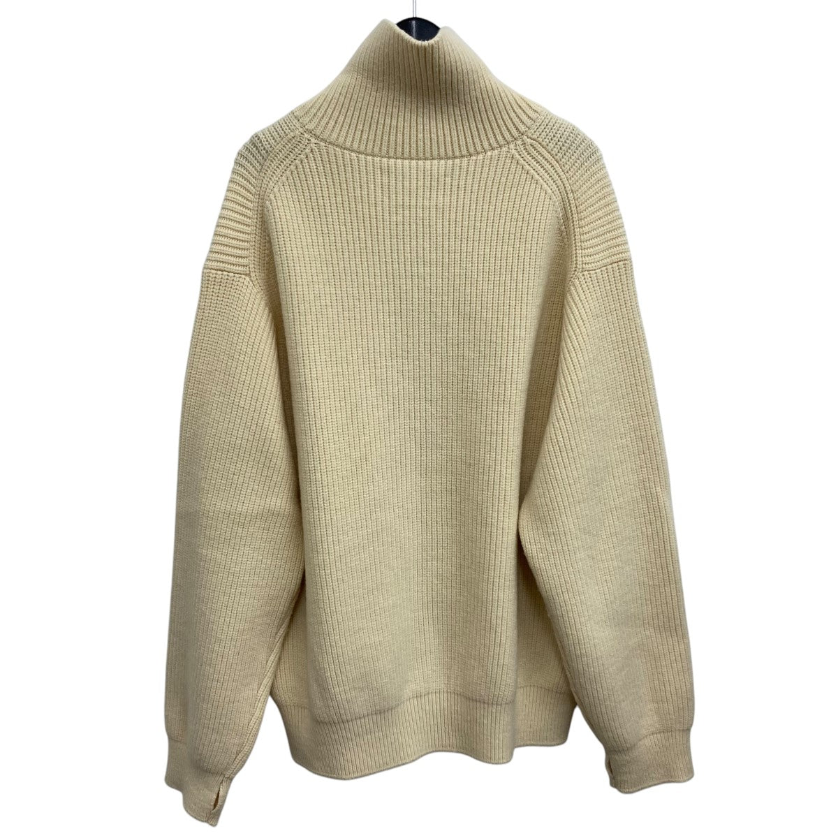 YOKE(ヨーク) 3／4 FRONT ZIP HIGHNECK RIB SWEATER フロント