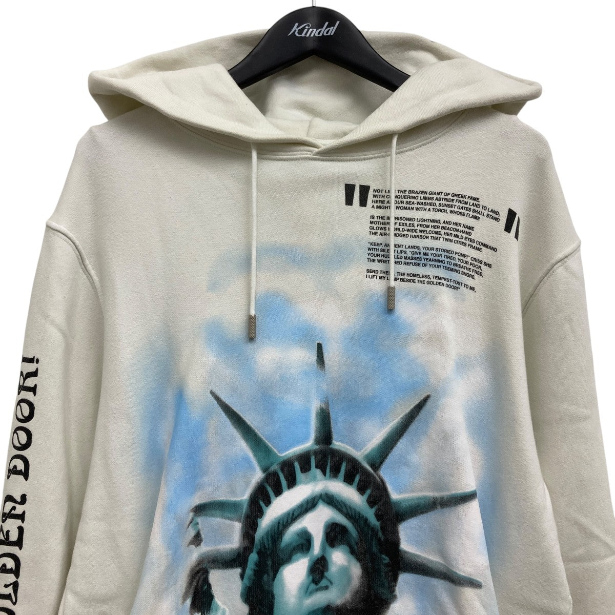 オフホワイト16SS BLUE COLLAR プルオーバーパーカー - メルカリ