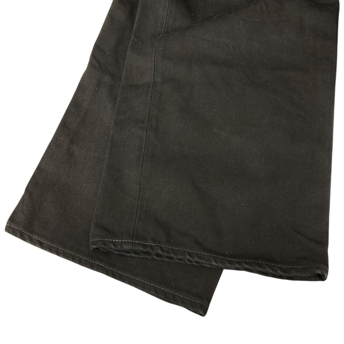 Cristaseya BLACK DENIM PLEATED TROUSERSデニムパンツ 古着・中古-6枚目のアイテム画像