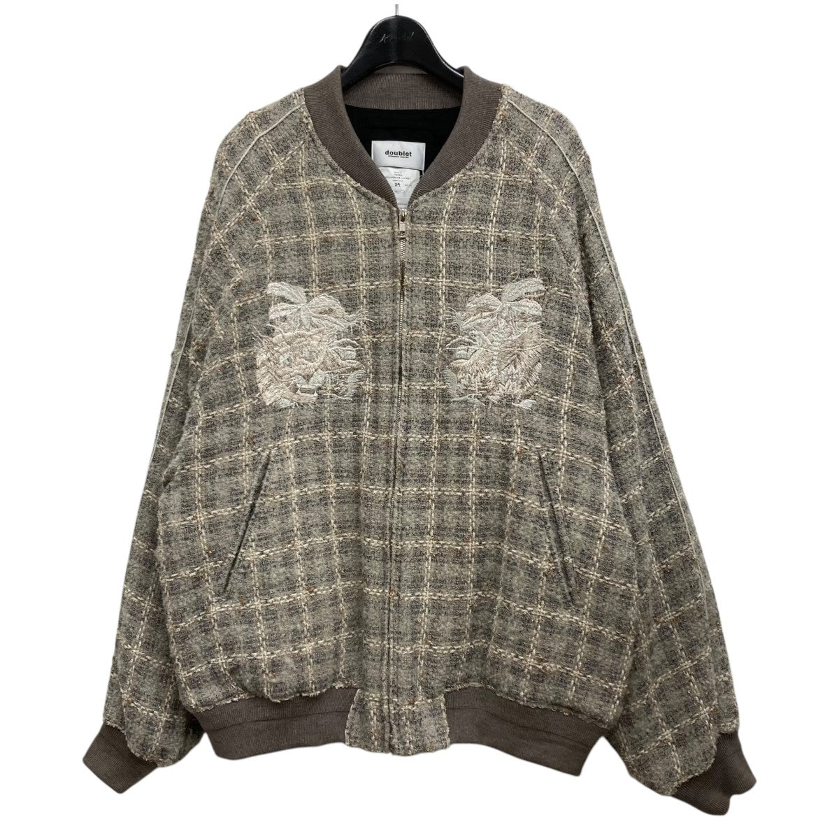 doublet(ダブレット) 23AW TWEED SOUVENIOR JACKET ツウィードブルゾン