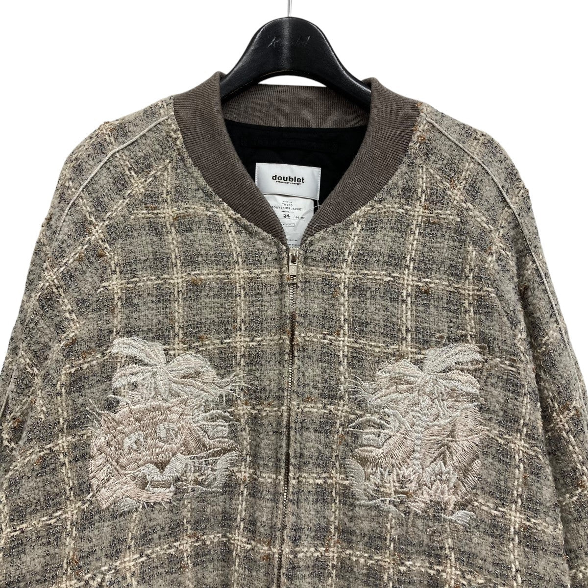 doublet(ダブレット) 23AW TWEED SOUVENIOR JACKET ツウィードブルゾン