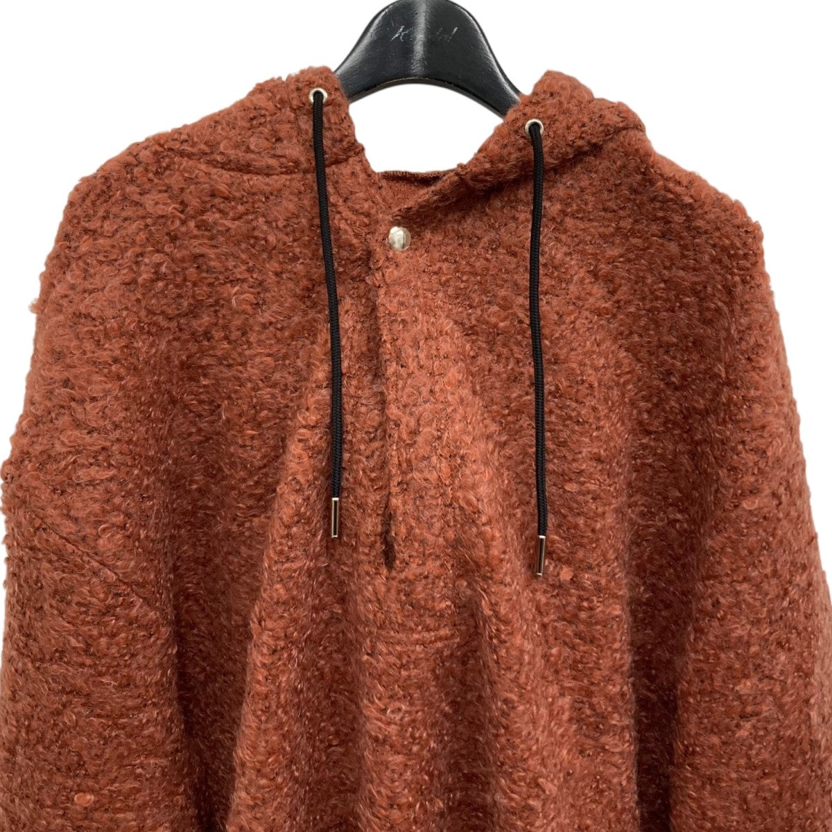 LOOP TWEED SLIT HOODIE プルオーバーパーカー