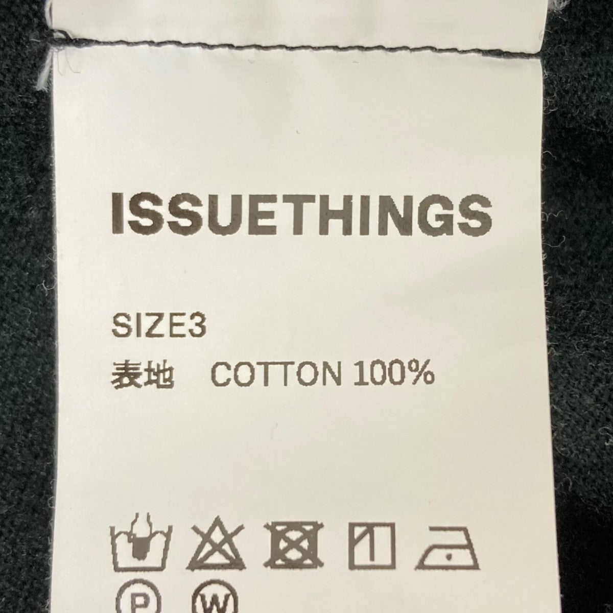 『ISSUETHINGS』イシューシングス（3）ロンT ISSUETHINGS(イシューシングス) ロングスリーブTシャツ ブラック