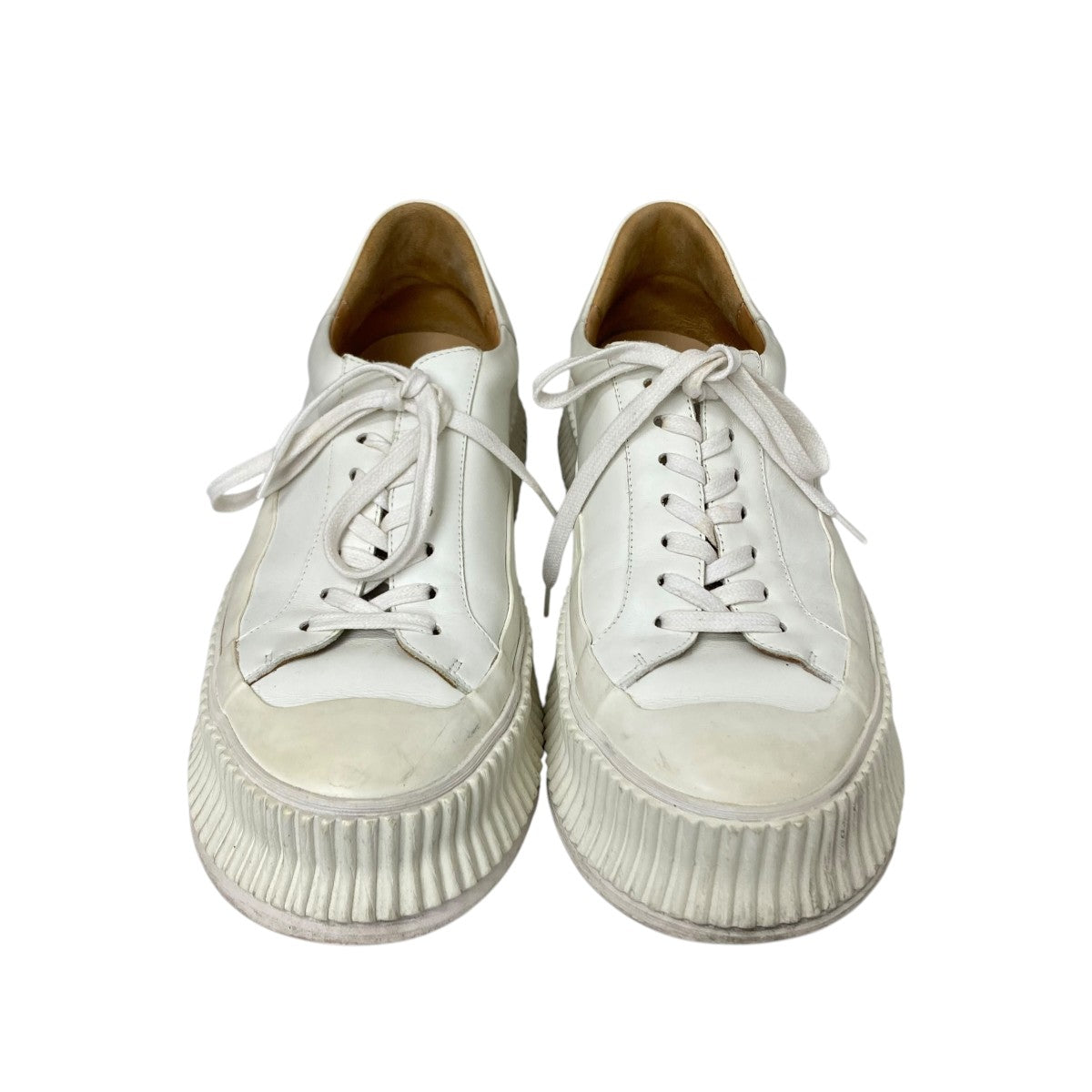 【JIL SANDER】ツイル プラットフォームスニーカー 送料・関税込 ジルサンダー JIL SANDER プラットフォームスニーカー シューズ