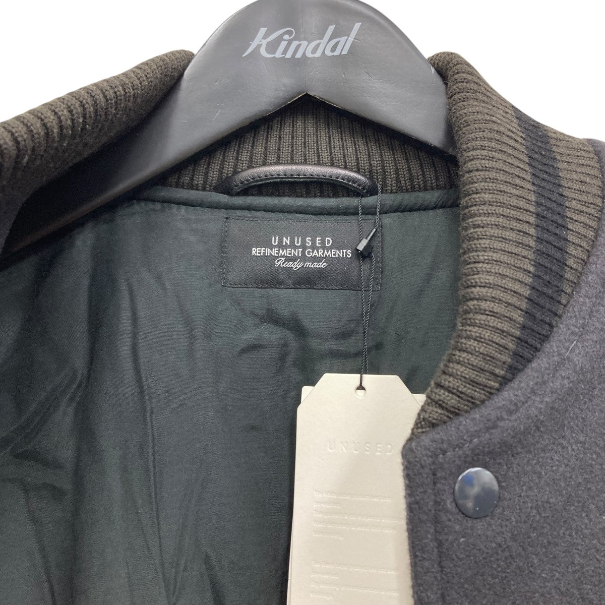 UNUSED(アンユーズド) スタジャン US2449 チャコールグレー サイズ 2