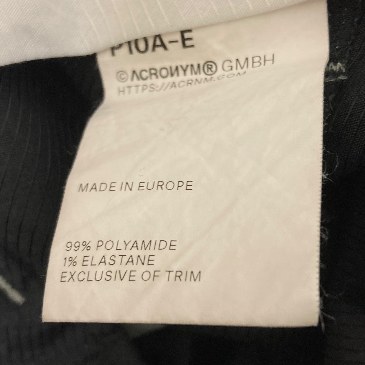 ACRONYM(アクロニウム) 19SS ヨーロッパ製 カーゴパンツ P10A-D