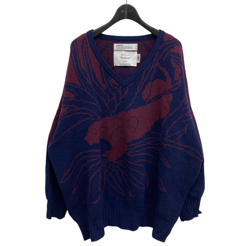 DAIRIKU(ダイリク) 23SS Leopard Pullover Knit Vネックニット 23SS K 