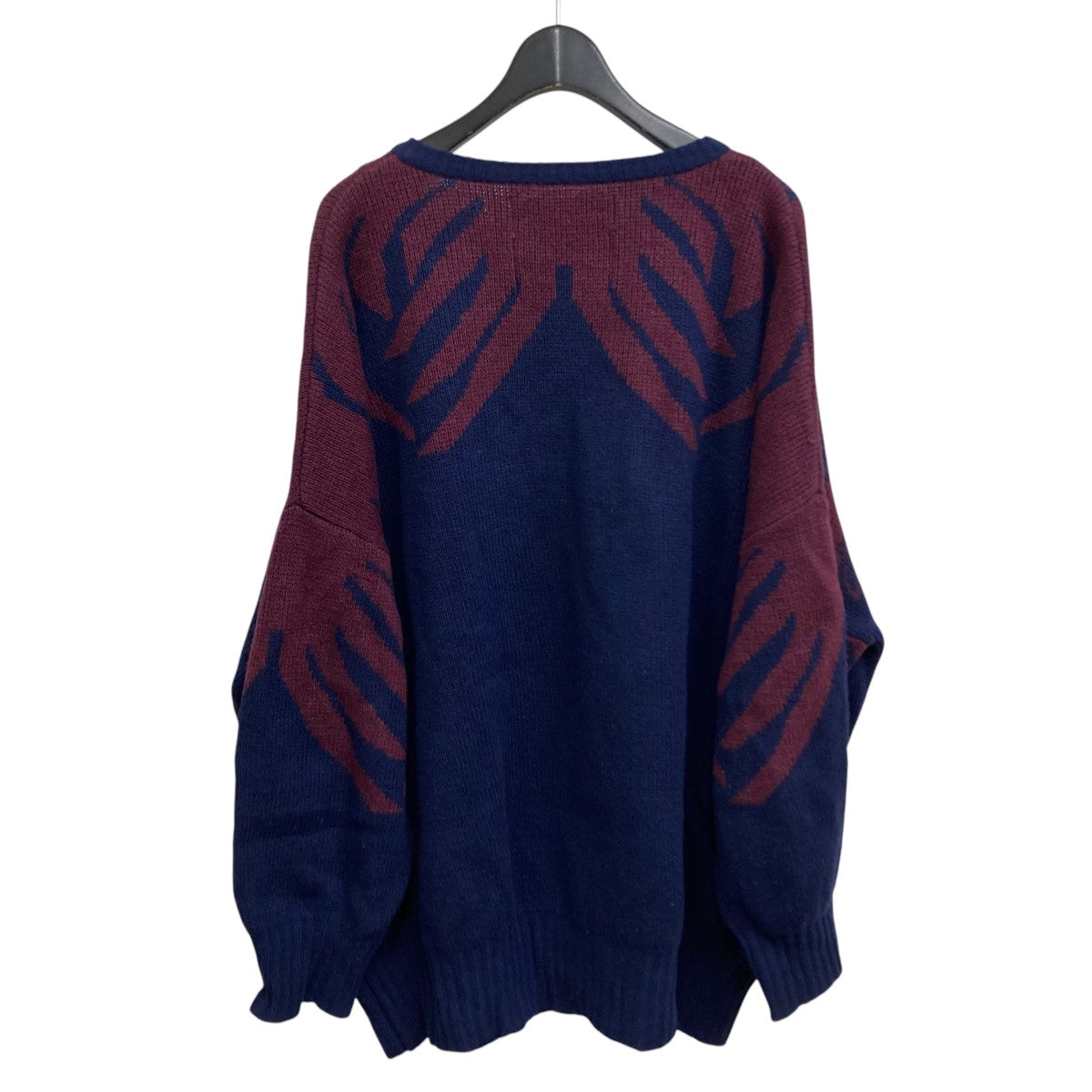 23SS Leopard Pullover Knit Vネックニット