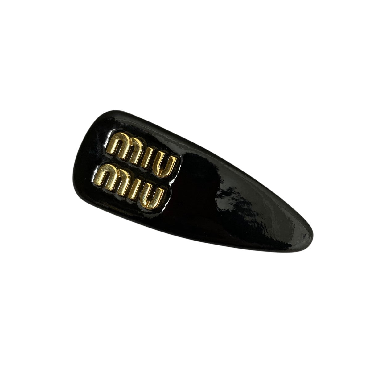 miu miu】パテントレザー ヘアクリップ (MiuMiu/ヘア