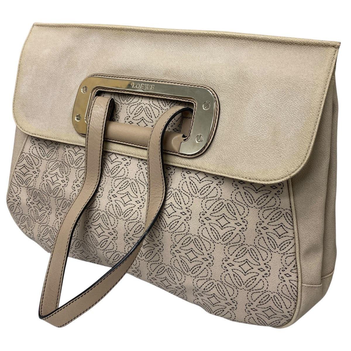 LOEWE(ロエベ) Shell Basket Bagアナグラムチャームカゴバッグ