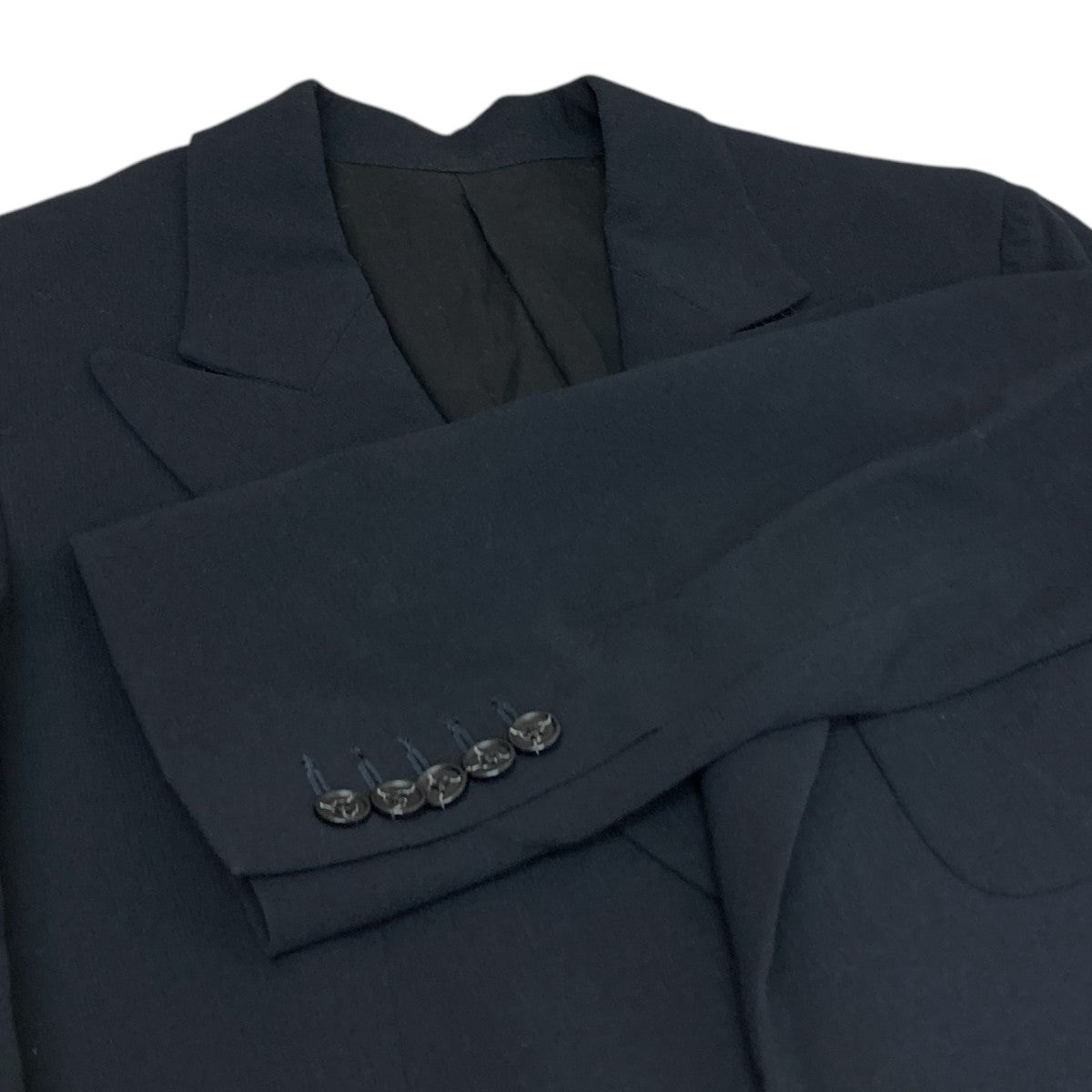 Kozaburo ウールツイル ブラック テーラードジャケット サイズ2 KOZABURO(コーザブロウ) テーラードジャケット ブラック サイズ