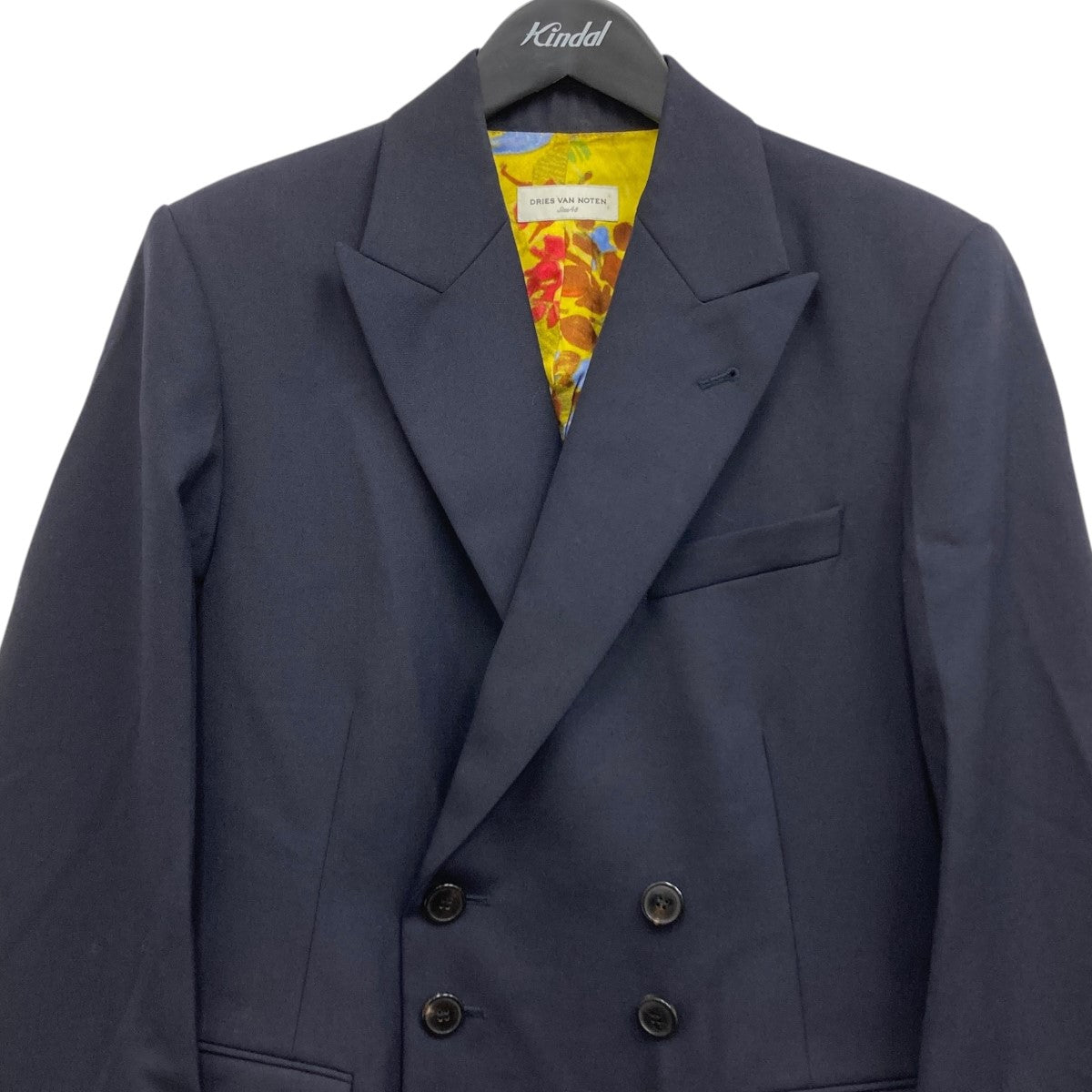 大幅値下げ！！ドリスヴァンノッテン　ジャケット　ネイビー　36サイズ DRIES VAN NOTEN ドリス・ヴァン・ノッテン メンズ ジャケット