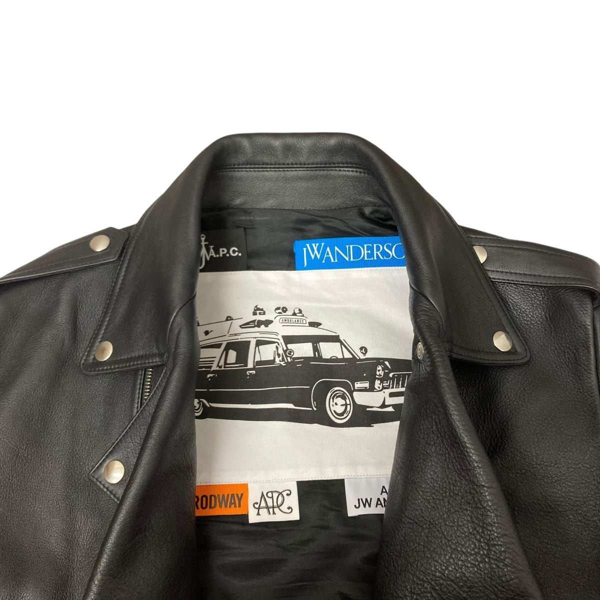 J．W．ANDERSON×A．P．C． ライダースジャケット 734-10010001