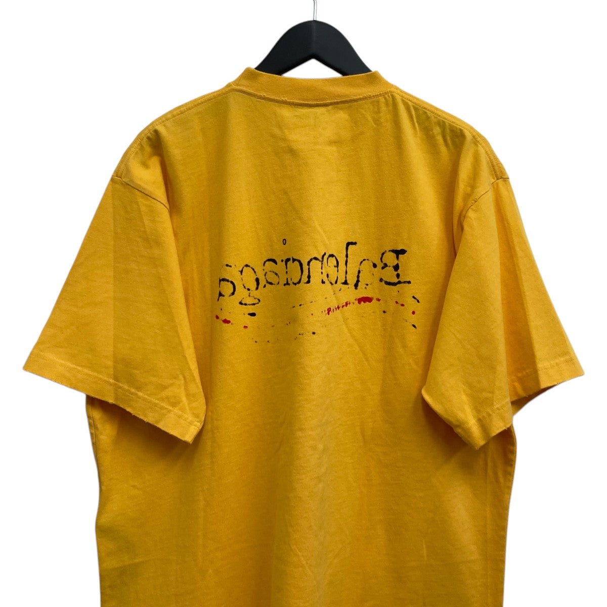 BALENCIAGA バレンシアガ ロゴ Tシャツ イエロー レディース 19年 BALENCIAGA バレンシアガ ロゴ Tシャツ イエロー レディース 19