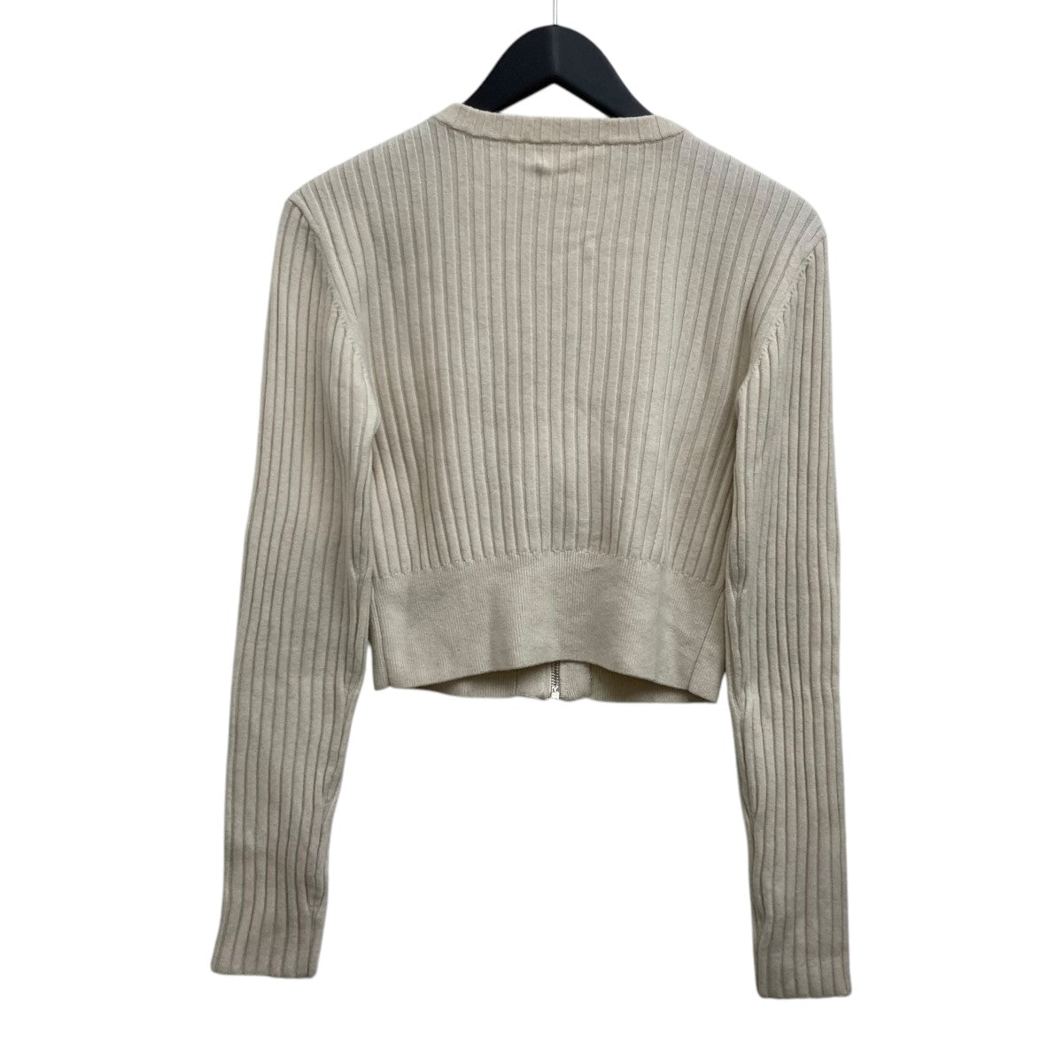 yo biotop(ヨー ビオトープ) Wool zip short cardigan カーディガン 