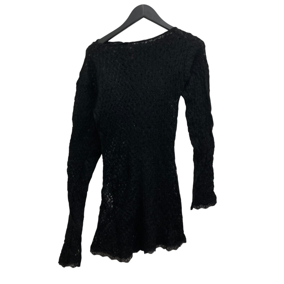 fetico オフショルダーニットblack 23SS FETICO ニット セーター 「FETICO/フェティコ」別注 STRIPE KNIT OFF