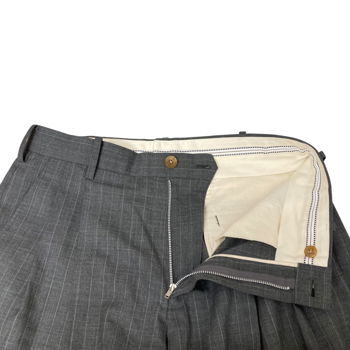 KHOKI(コッキ) Pinstripe-pattern pants ストライプパンツ 25ss