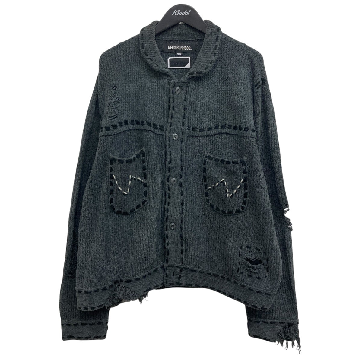 PHINGERIN PG1 KNIT ブラック　黒　ニットカーディガンLサイズ. PHINGERIN PG1 KNIT（カーディガン/ボレロ）｜PHINGERIN