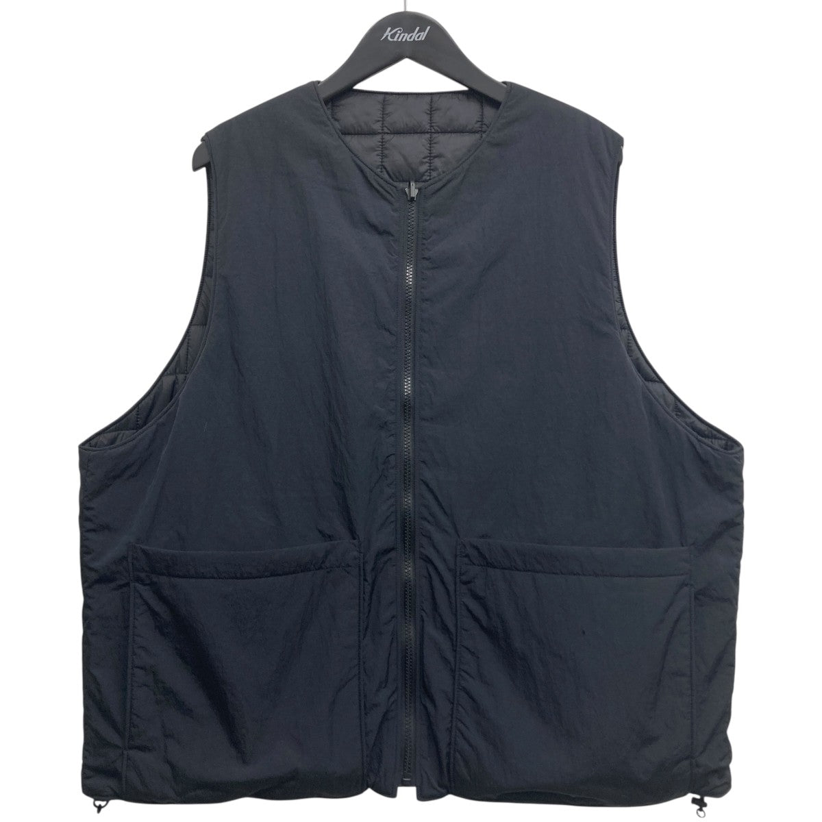 YOKE(ヨーク) 24AW METALLIC NYLON REVERSIBLE PADDED FRONT ZIP VEST