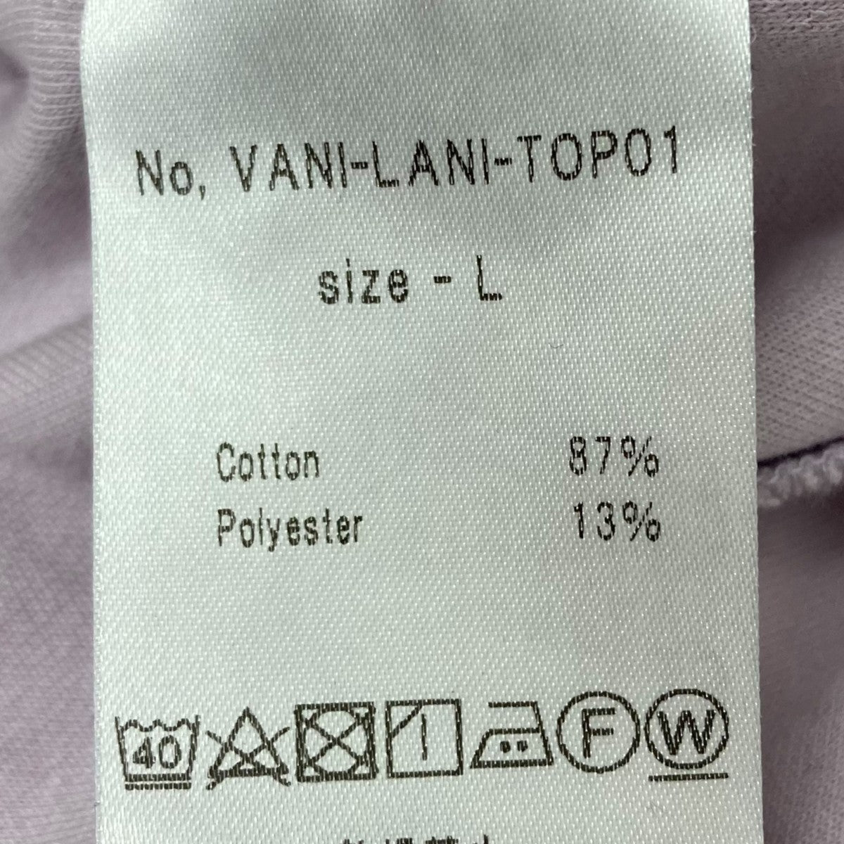 VANILLANI(ヴァニラニ) MULTI PIPING TOPS カットソー VANI-LANI