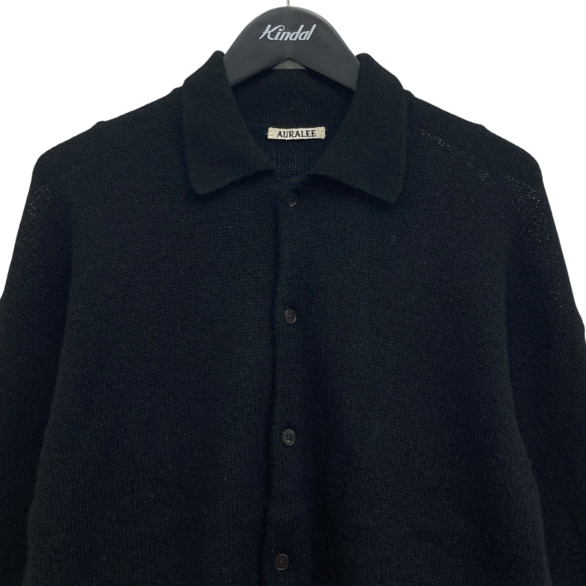 AURALEE/カーディガン/ブラック AURALEE(オーラリー) 25SS ニットカーディガン A25SC01CT