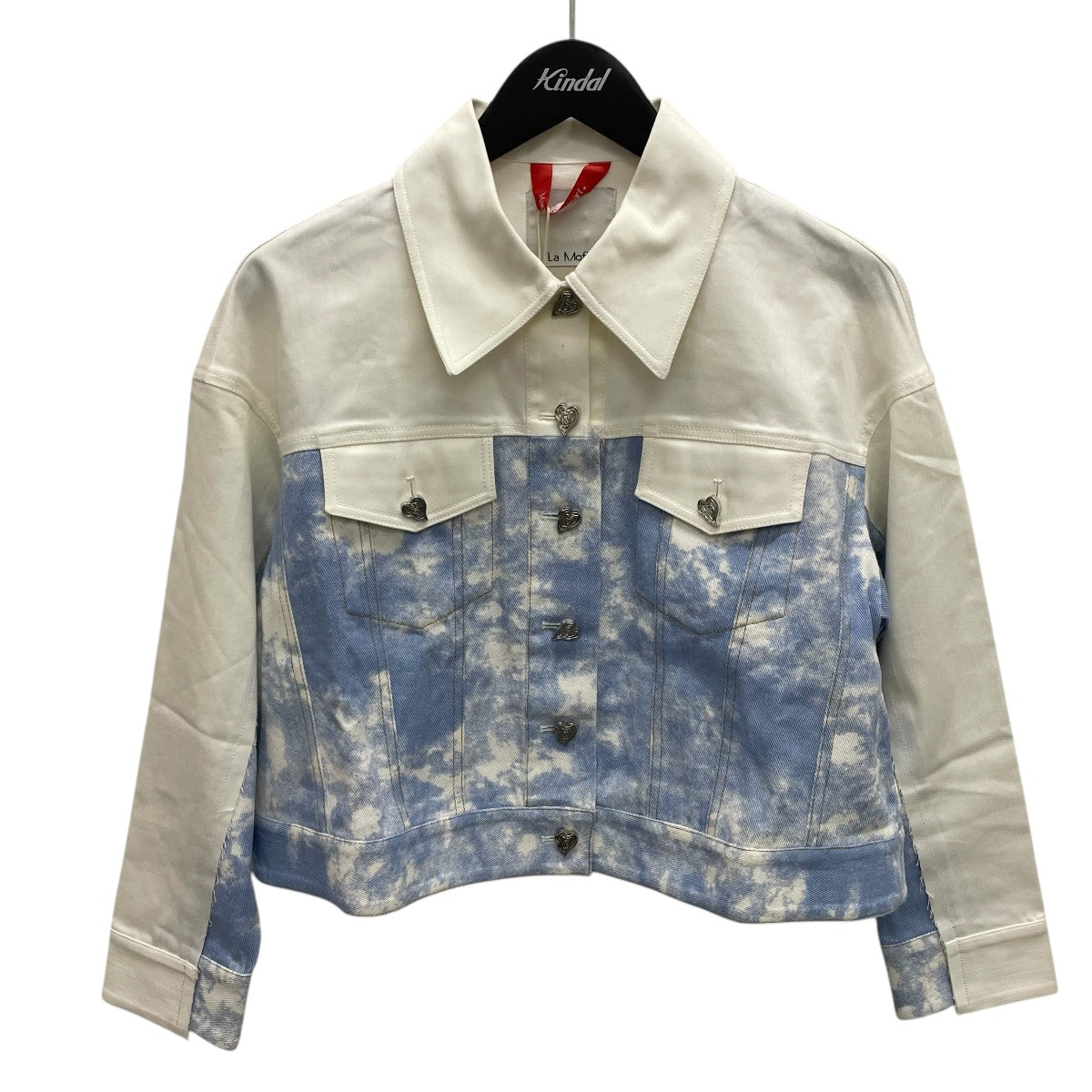 La Mofiel With Love Silver Heart Denim JacketデニムジャケットLM23SJA09001 古着・中古-1枚目のアイテム画像