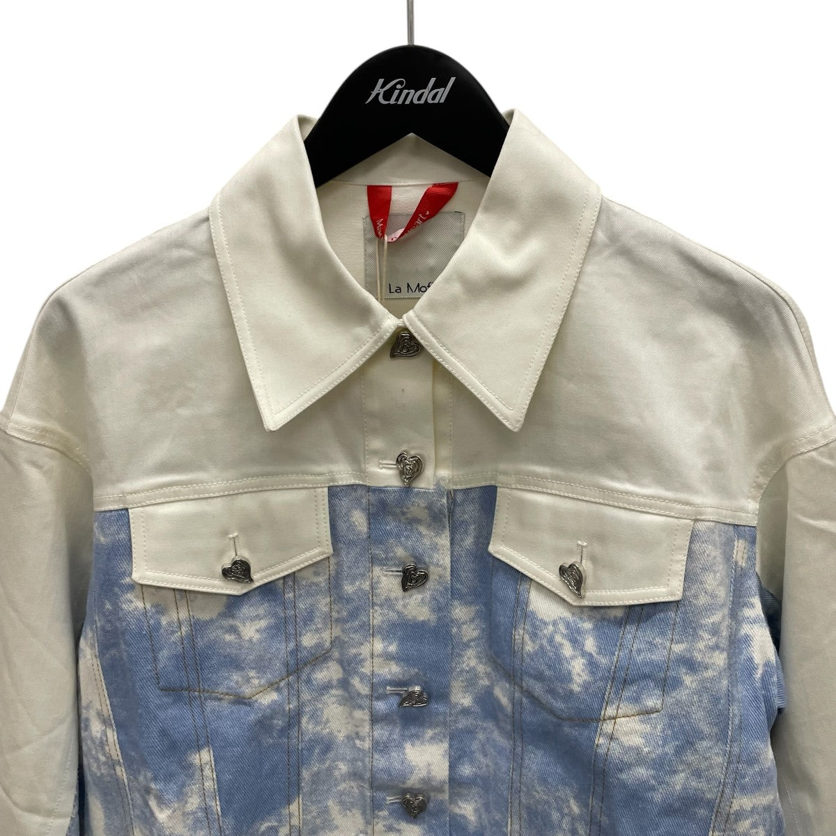 La Mofiel With Love Silver Heart Denim JacketデニムジャケットLM23SJA09001 古着・中古-3枚目のアイテム画像