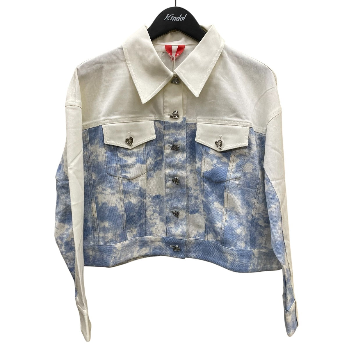 With Love Silver Heart Denim JacketデニムジャケットLM23SJA09001