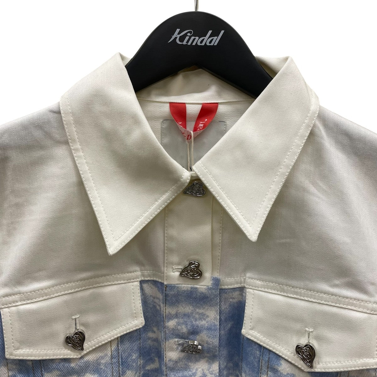 With Love Silver Heart Denim JacketデニムジャケットLM23SJA09001