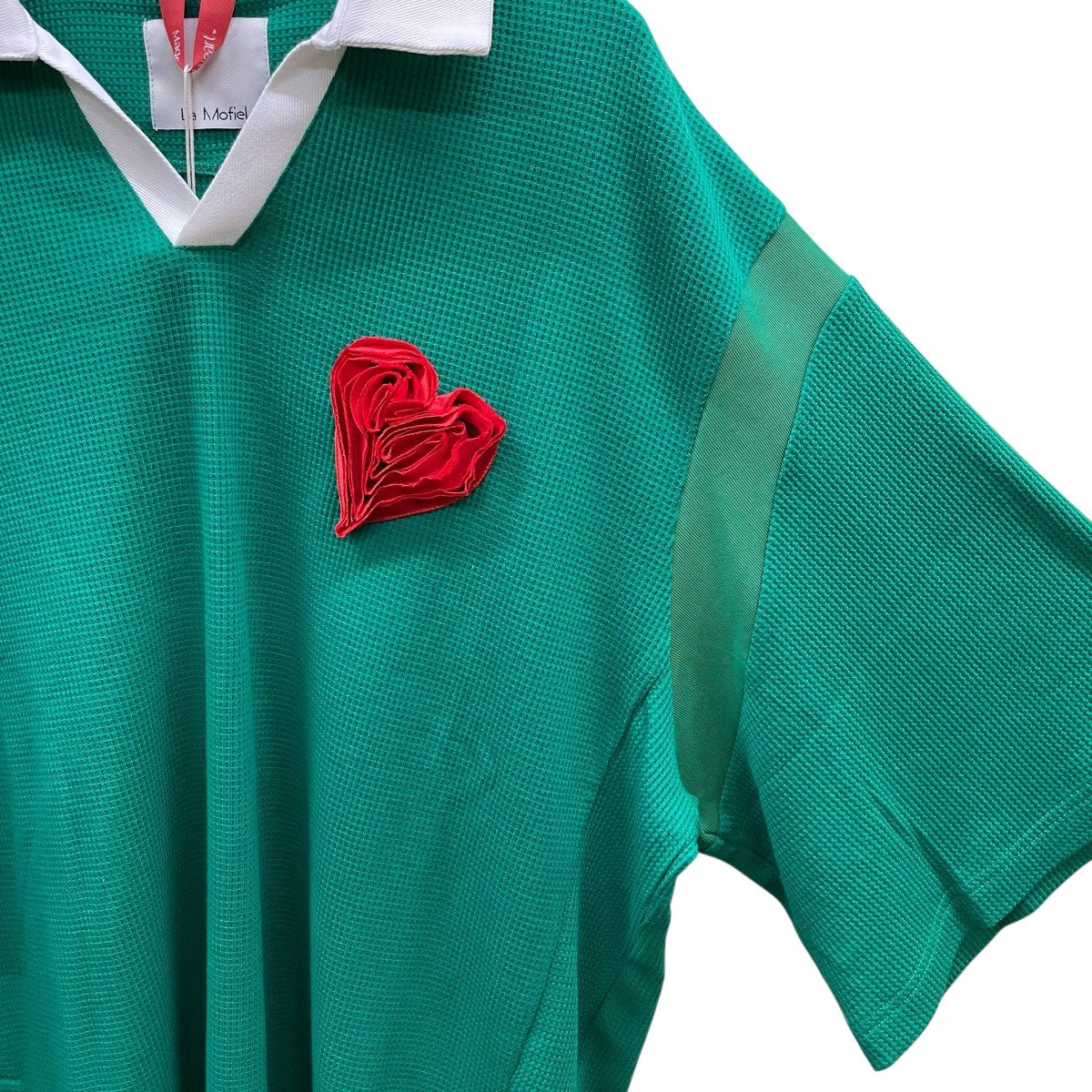 ラモフィール La Mofiel With Love Polo Shirts S S ポロシャツ LM23UTS05005 グリーン サイズ：M La Mofiel(ラモフィール) With Love Polo Shirts S Sポロシャツ