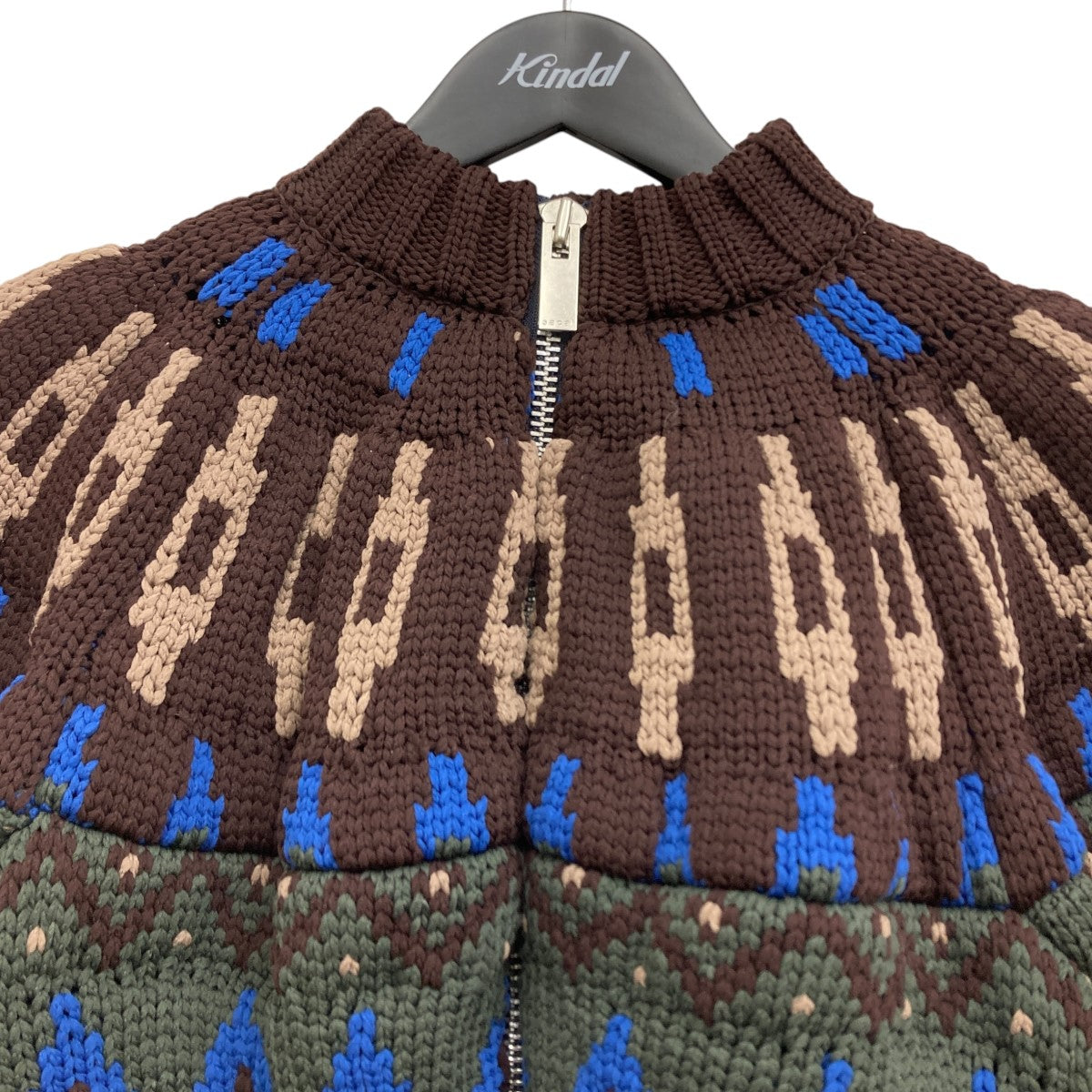 21AW サカイ SACAI ウール ニット カーディガン セーター 羽織 2 sacai - 美品 サカイ Sacai ドライバーズニット セーター