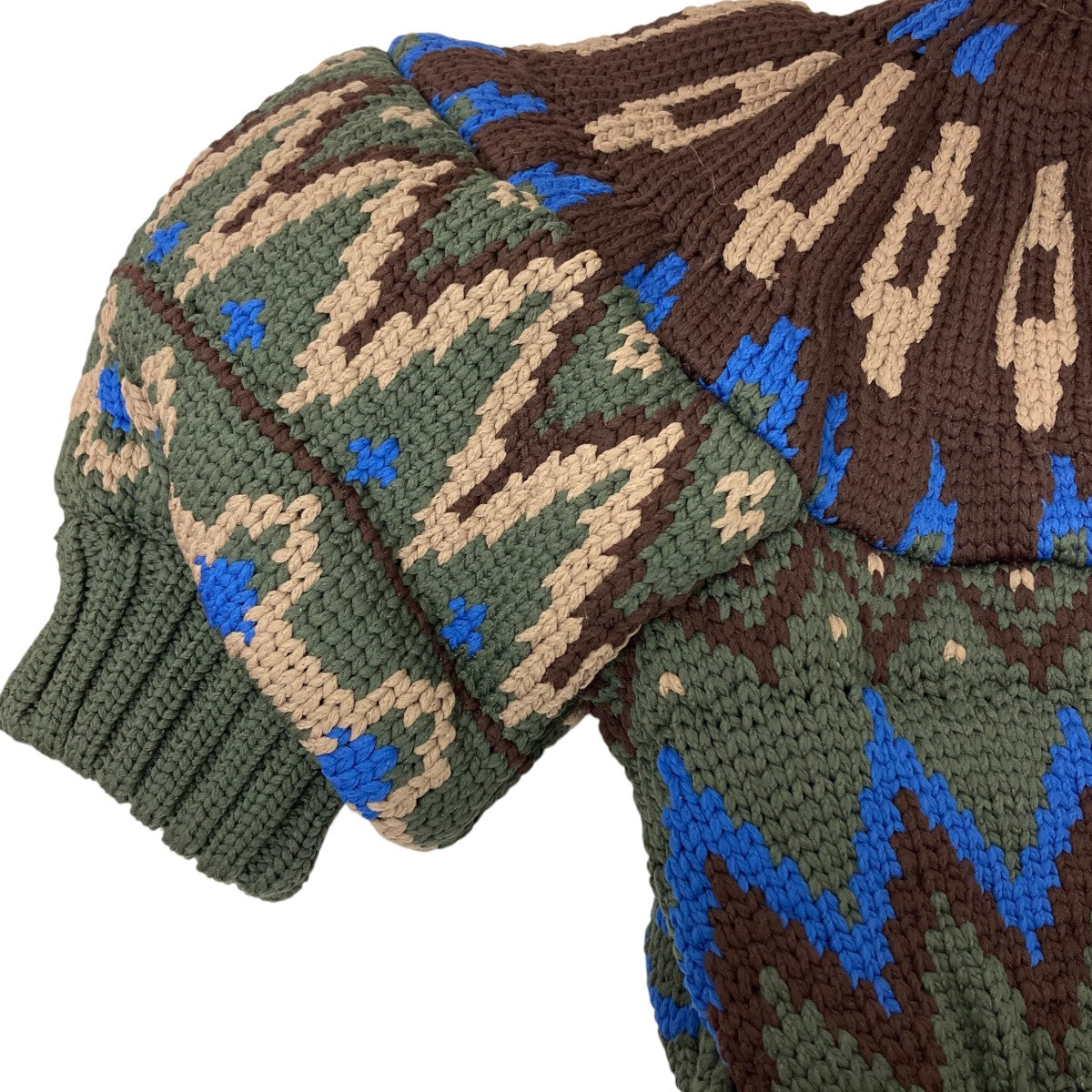 サカイ sacai(サカイ) 24SS Jacquard Knit Blouson ジップニット 24