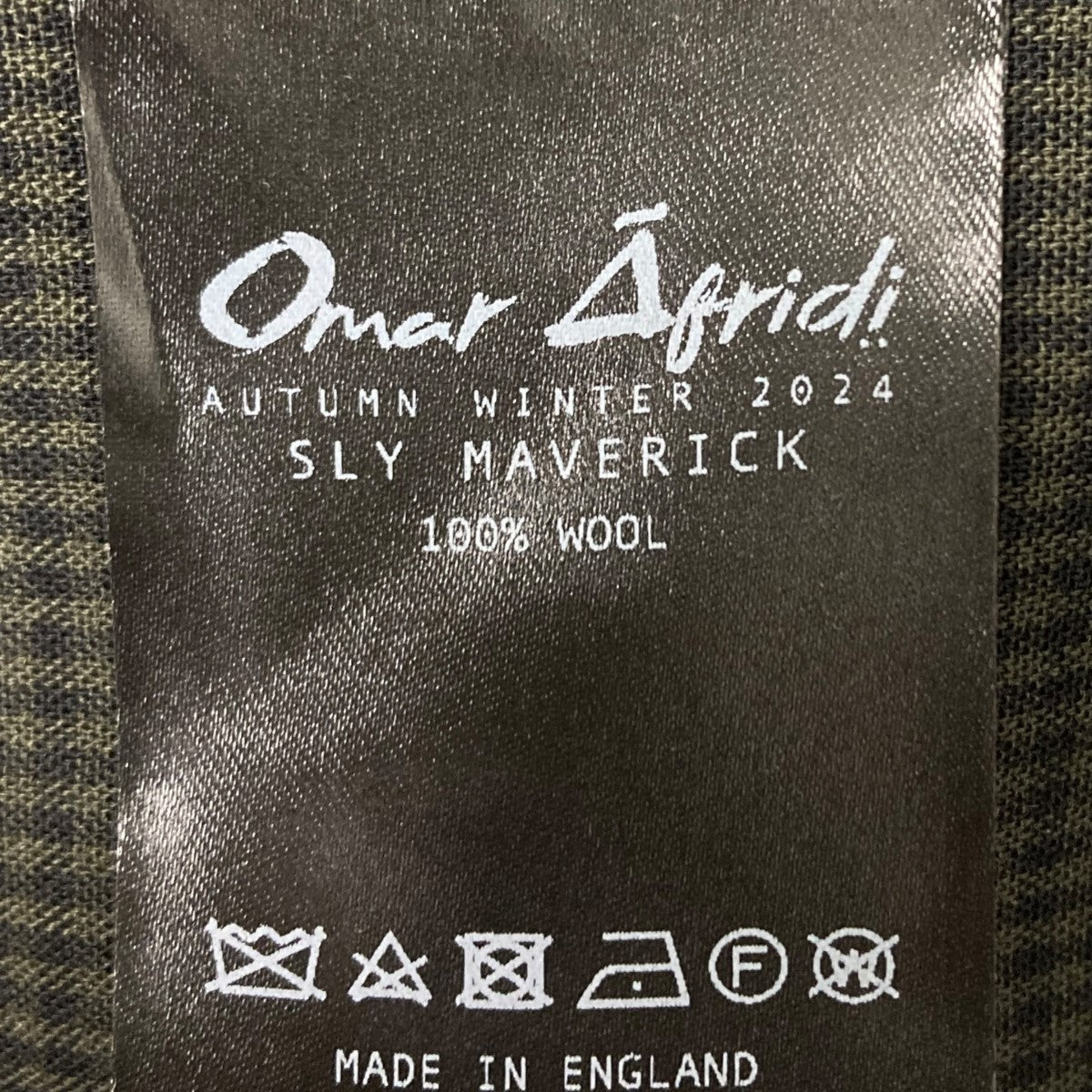 Omar Afridi(オマールアフリディ) 24AWPhilip Shirtチェック