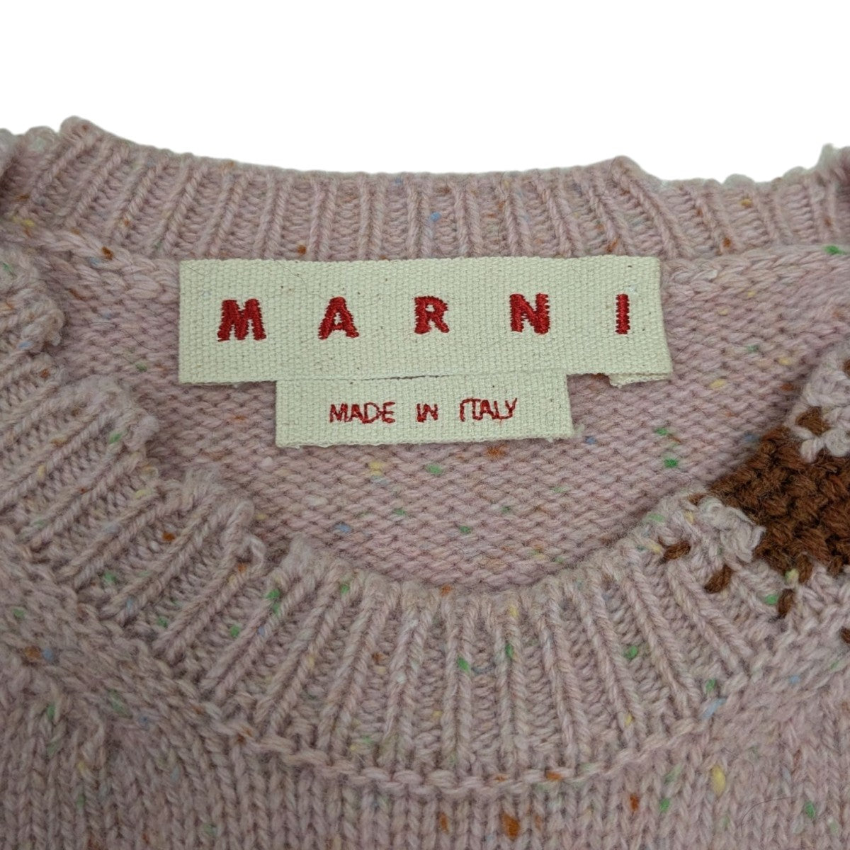 MARNI(マルニ) 24AW刺繍デザインニットGCMD0548Q0 GCMD0548Q0